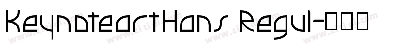 KeynoteartHans Regul字体转换